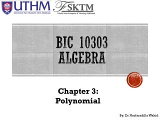 BIC 10303 ALGEBRA