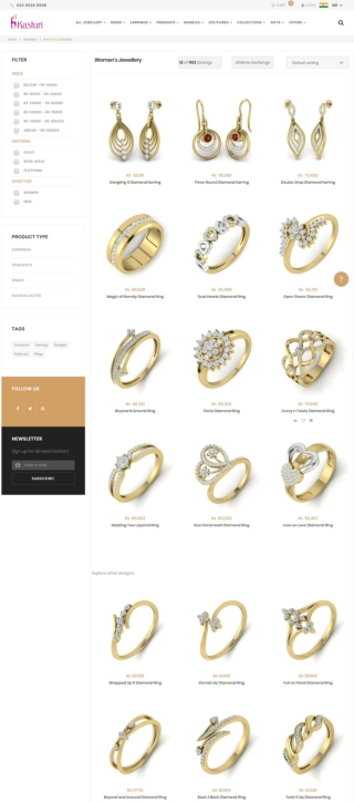 Women's jewelry online