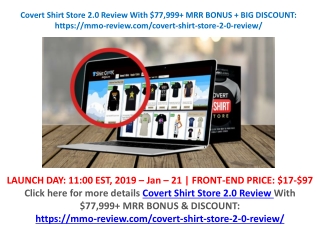 Covert Shirt Store 2.0 Review