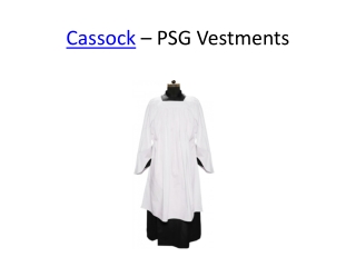 Cassock - PSG Vestments