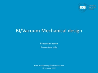 BI/Vacuum Mechanical design