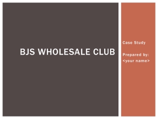 BJs wholesale club