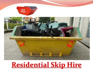 Residential Skip Hire