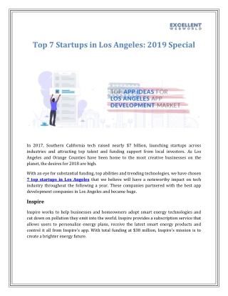 Top Startups in Los Angeles: 2019 Special