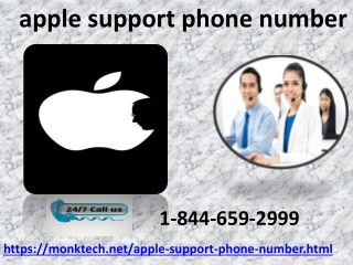 Get help from experts through apple support phone number 1-844-659-2999