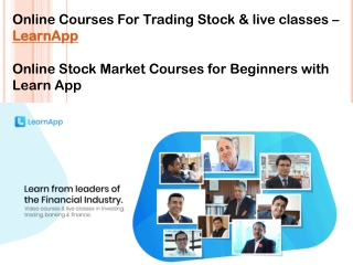 Online Courses For Trading Stock & live classes – LearnApp