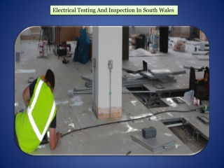 Electrical testing and inspection in south wales