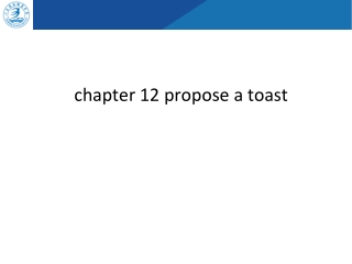 chapter 12 propose a toast