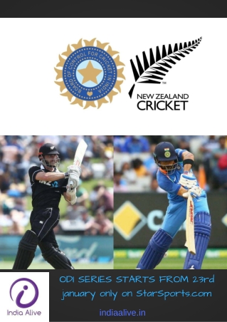 India Tour of Newzeland 2019-India alive