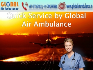 Advance Service by Global Air Ambulance in Jaipur at Reliable-cost