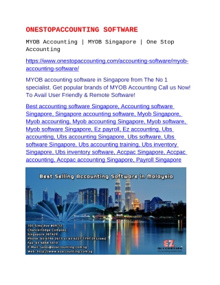 MYOB Accounting | MYOB Singapore