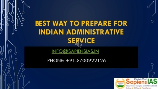 Best way to prepare for Indian Administrative Service