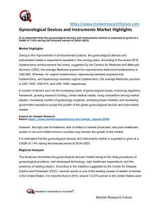 Gynecological Devices and Instruments Market Research Report – Forecast to 2023