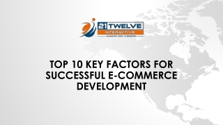 Top 10 Key factors for successful eCommerce Development