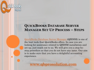 Essential Steps to solve QuickBooks Database Server Manager