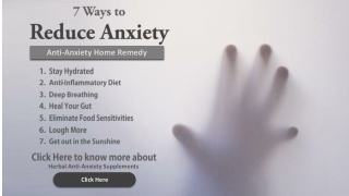 Natural Herbs For Anti-Anxiety