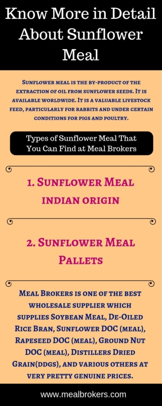 Know About Sunflower Meal in Detail