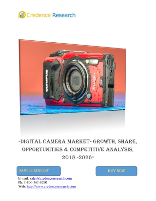 Digital Camera Market By Product- Growth, Share, Opportunities