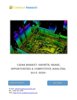 Global LiDAR Market To Grow At A CAGR Of 13.5%