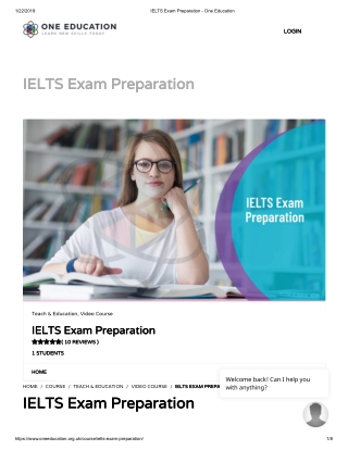 Ielts exam preparation - One Education