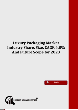 Luxury Packaging Market Industry Share, Size, CAGR 4.8% And Future Scope for 2023