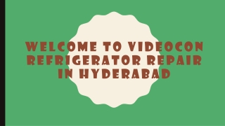 Videocon Refrigerator Repair In Hyderabad