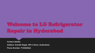 Lg refrigeraor Repair In Hyderabad