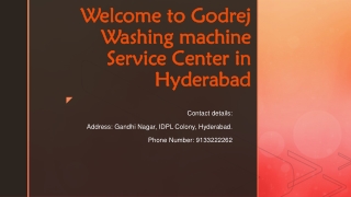 Godrej Washing Machine Service Center In Hyderabad