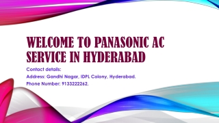 panasonic ac service in hyderabad