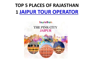 Rajasthan Tour Operator