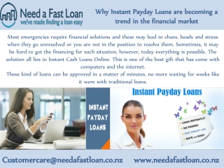 Why Instant Payday Loans are becoming a trend in the financial market