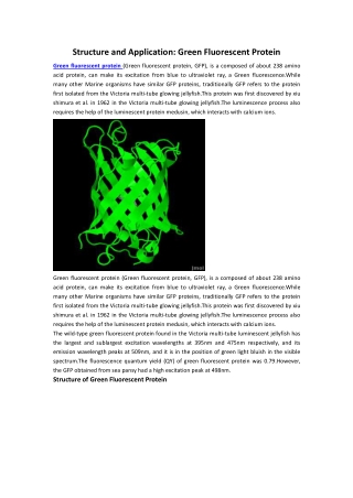 Green Fluorescent Protein