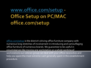 Office.com/setup Office Online Antivirus