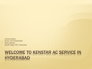 Kenstar AC Service in Hyderabad