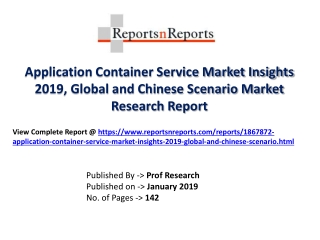 Global Application Container Service Industry with a focus on the Chinese Market