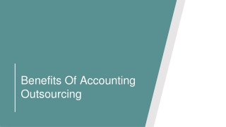 Benefits Of Accounting Outsourcing