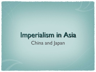 Imperialism in Asia