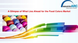 Food Colors Market Analysis