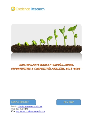 Global Biostimulants Market To Reach US$ 3.8 Bn By 2023