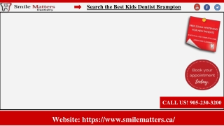 Search the Best Kids Dentist Brampton