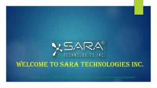 Smart Contract Development Company - Sara Technologies