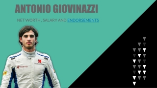 Antonio Giovinazzi’s Net Worth, Salary and Endorsements