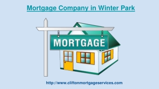 Hire Trustworthy Mortgage Company in Winter Park & Maitland!