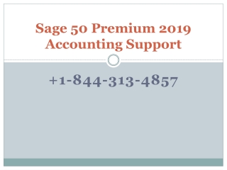 Sage 50 Premium 2019 Accounting Support