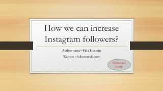 How we can increase Instagram followers