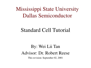 Standard Cell Tutorial