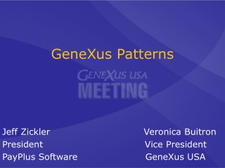 GeneXus Patterns