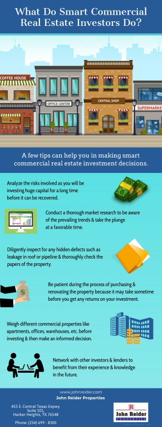 What Do Smart Commercial Real Estate Investors Do?