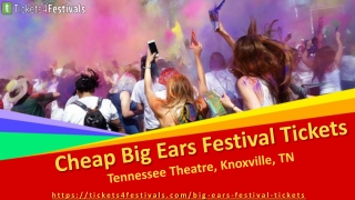 Cheapest Big Ears Festival Tickets