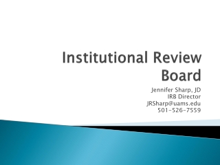 Institutional Review Board